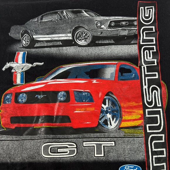 Vintage Ford Mustang GT Long Sleeve Tee Graphic T-Shirt Car Oversized 90s Y2K - Picture 8 of 9